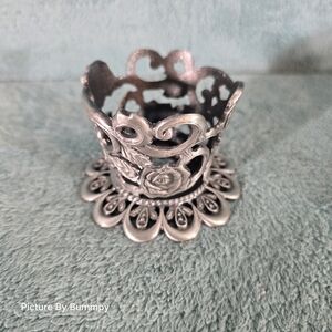 Stanley Intricate Silver Floral Holder